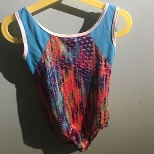 Danskin now polyester gymnastics outfit